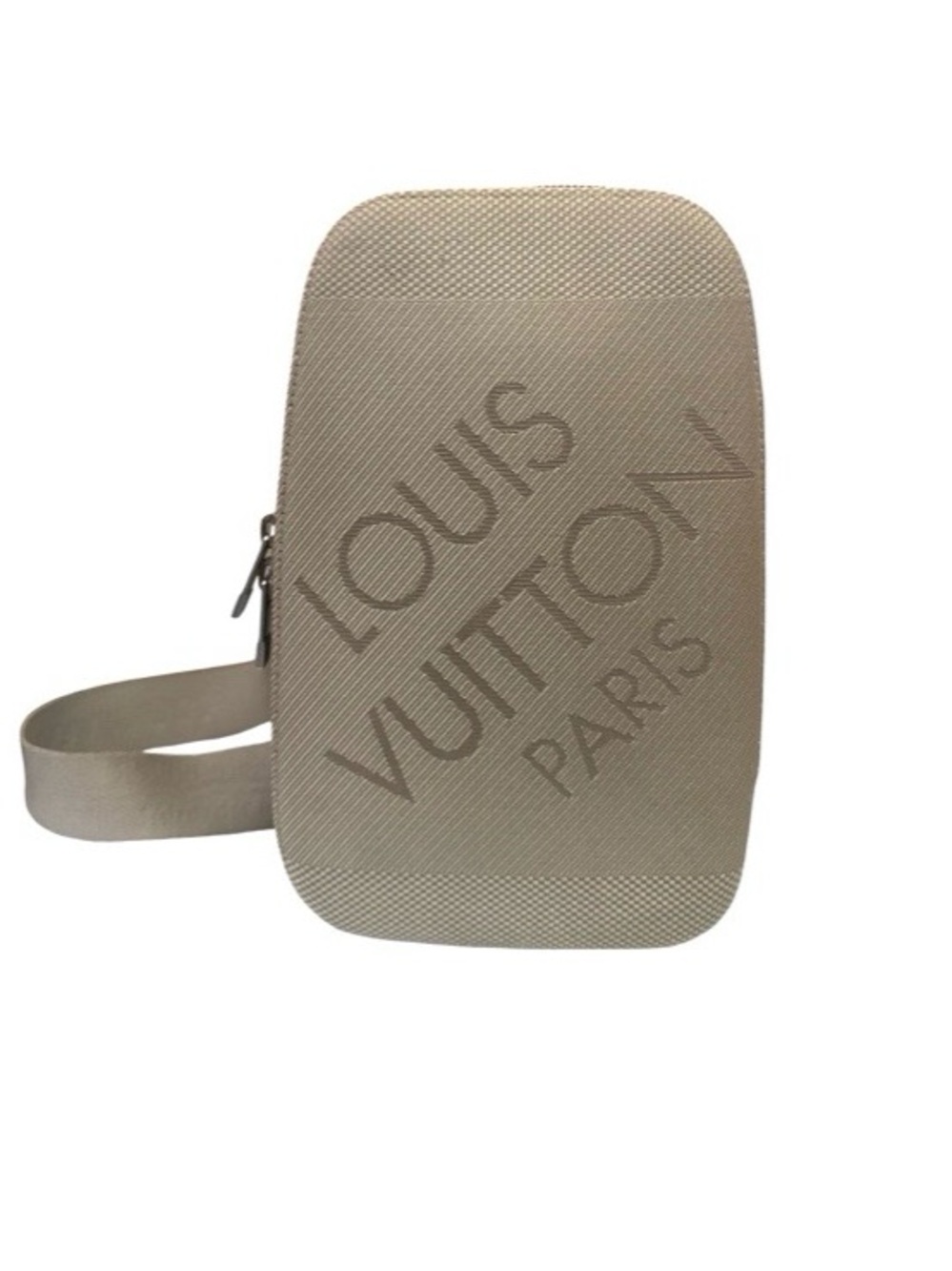 Louis Vuitton Vintage Damier Geant Mage Terre Sling Crossbody Bag Leather Trim